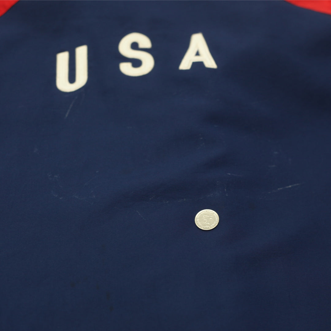 Vintage Nike Soccer USA Jacket Size Medium, 2000's Navy / Red - Fashion Rerun Vintage Migration_Jacket