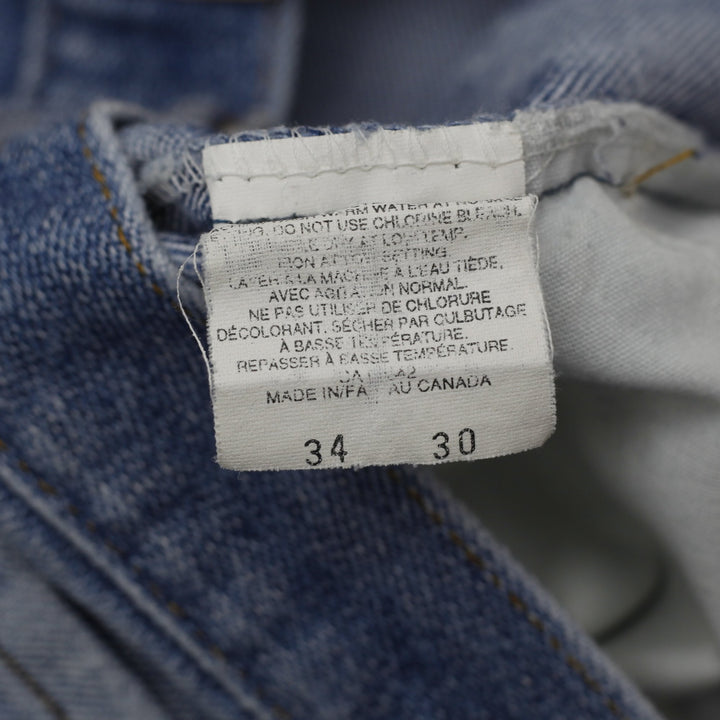 Vintage Levi's Washed Blue Crazy Denim Jeans | Migration_Jeans - Back View | Fashion Rerun