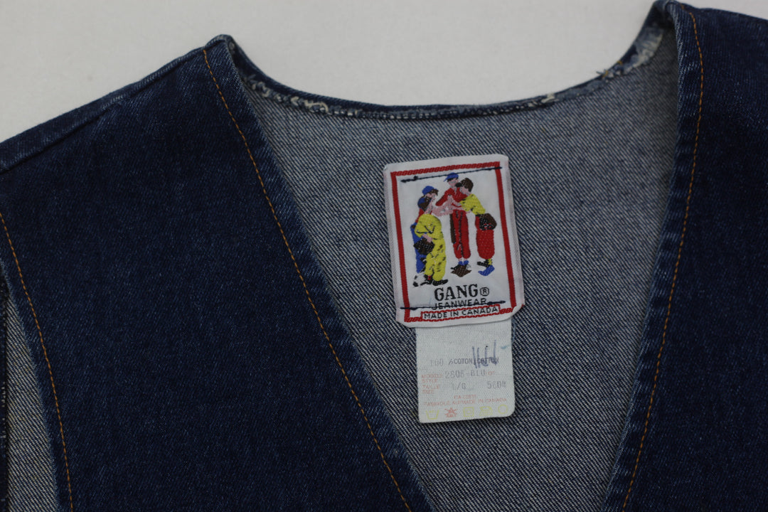 Vintage Gang Jeanwear Made In Canada Ladies Denim Vest