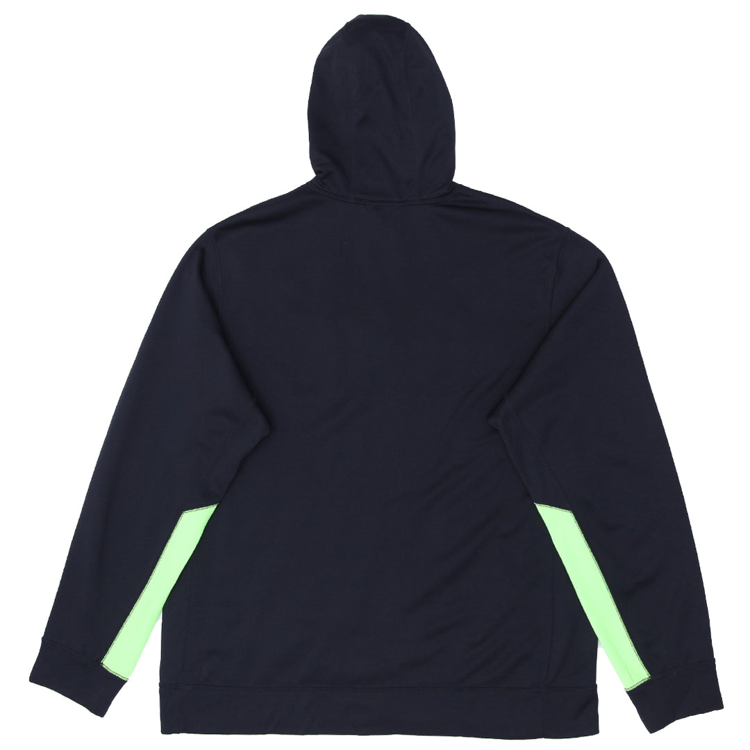 Mens Nike Therma Fit Black Green Pullover Hoodie - Fashion Rerun Vintage Migration_Sweaters