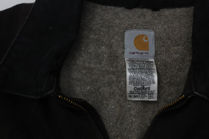 Vintage Carhartt C61 DKB Sherpa Fleece Lined Detroit Jacket