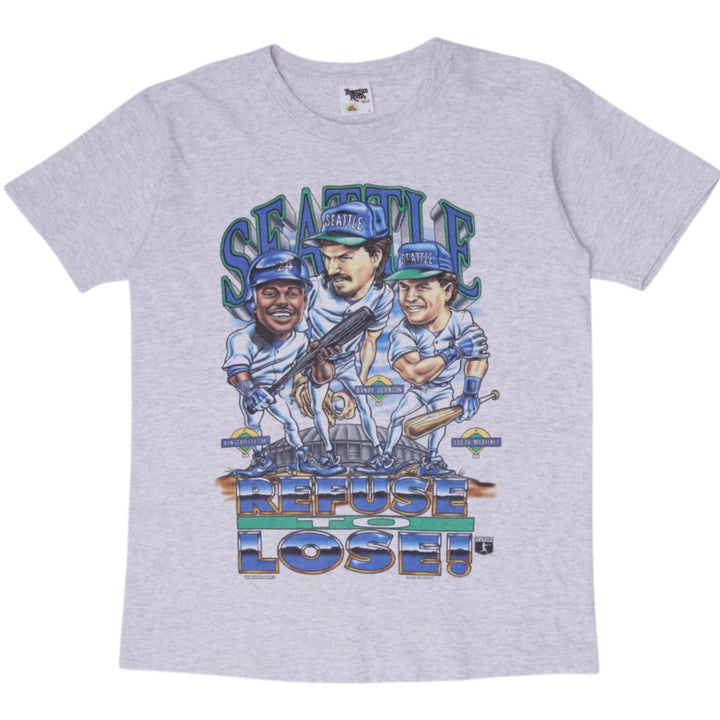 Vintage 1995 Seattle Mariners "Refuse to Lose!" MLB T-Shirt Size L