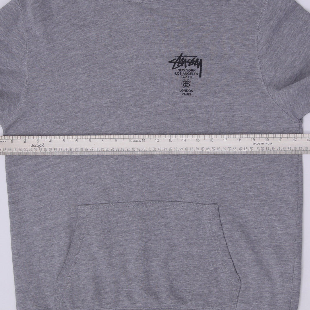 Mens Stussy World Tour Hoodie Pullover Hoodie Size L