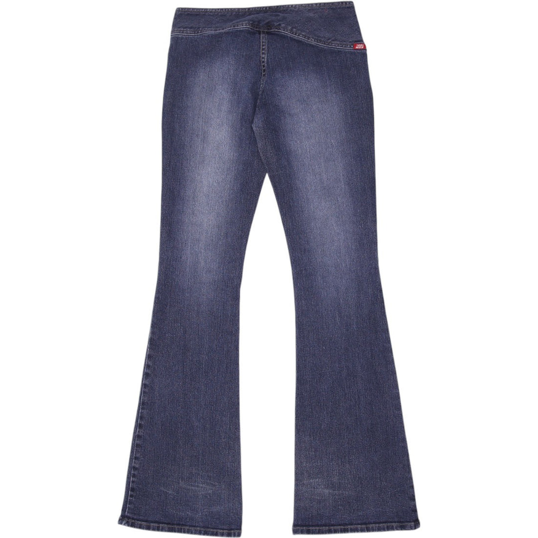 Y2K Ladies Yes Miss Denim Flare Jeans Size 27