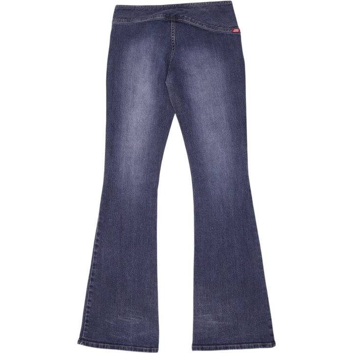 Y2K Ladies Yes Miss Denim Flare Jeans Size 27