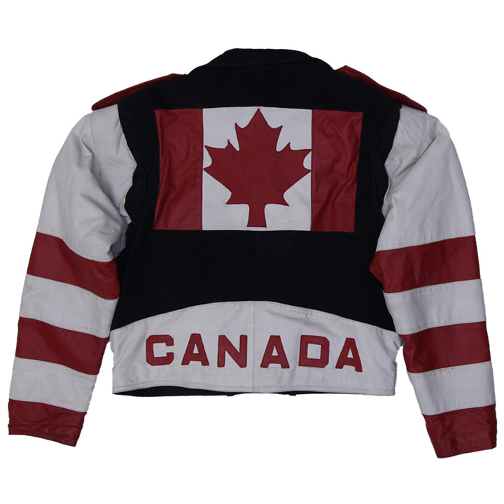 Vintage Pelle Cuir Canada Leather Motorcycle Jacket