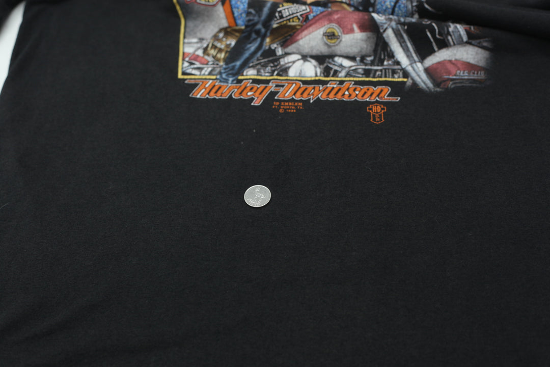 1988 Vintage 3D Emblem Harley Davidson Wild Breed Biker T-Shirt - Fashion Rerun Vintage Migration_T-Shirt