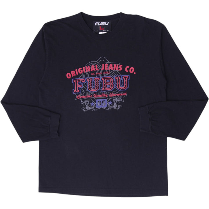 Mens FUBU Long Sleeve Graphic T-Shirt Size L