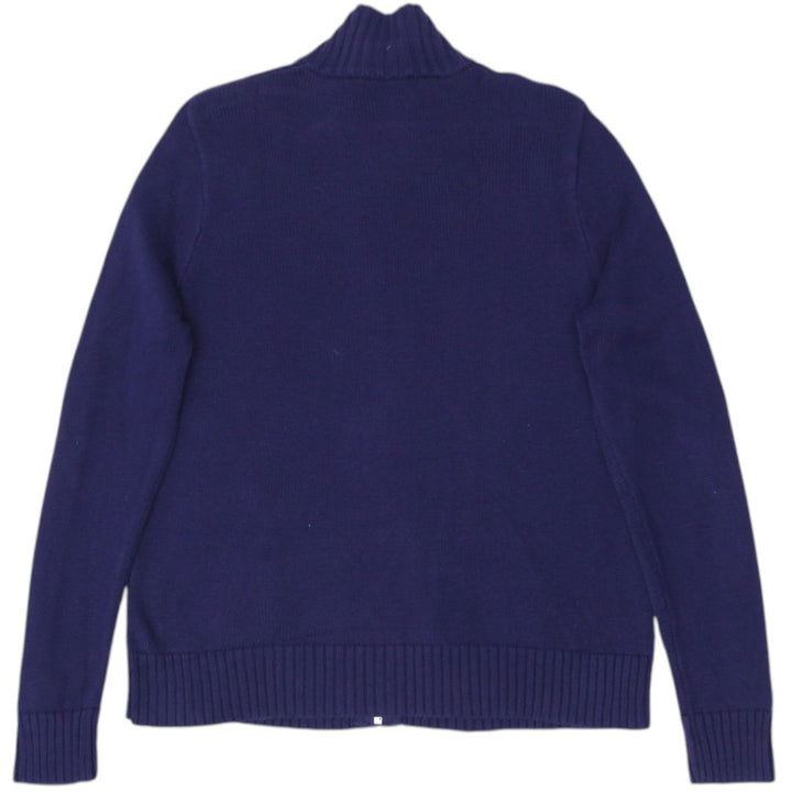Vintage Ralph Lauren Sport Sweater Navy Full Zip Cotton XL | Migration_Jumper & Knitwear RL Collection - Side | Fashion Rerun