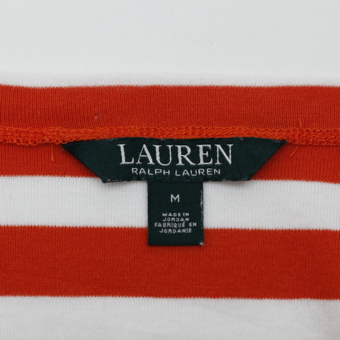 Ladies Ralph Lauren Striped Short Sleeve Top Size M