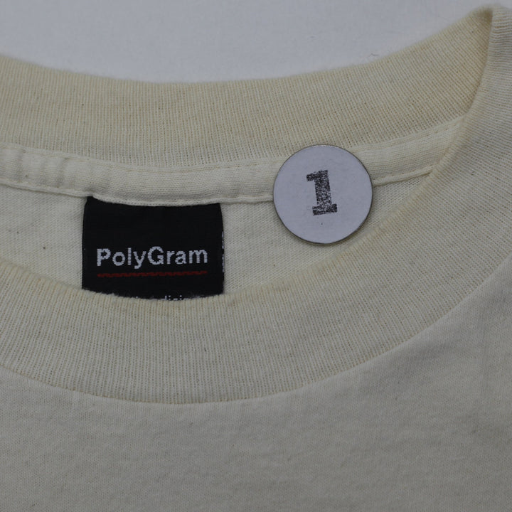 Vintage 90s Wallace and Gromit Character Graphic T-Shirt Cream PolyGram Size L