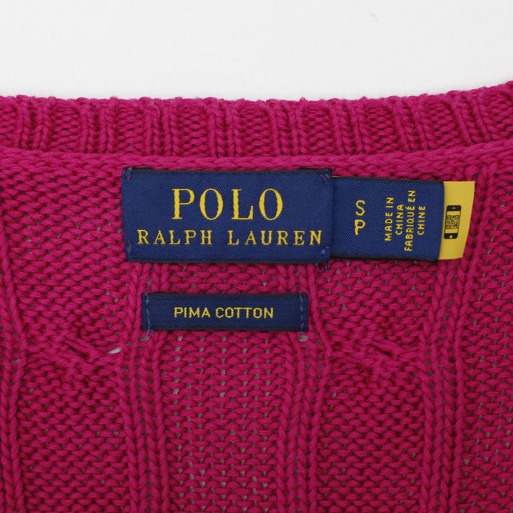 Ladies Ralph Lauren Pima Cotton Cable Knit Sweater Size S
