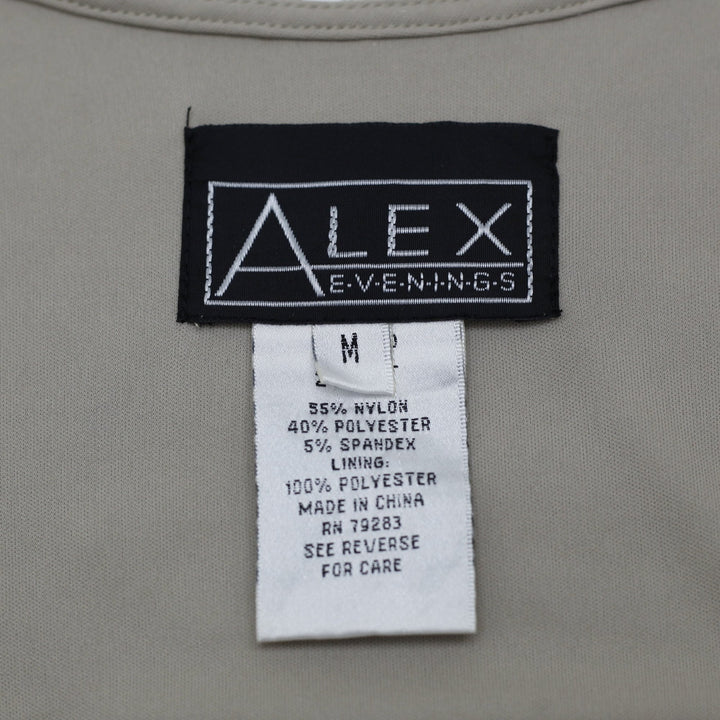Y2K Ladies Alex Evening Tank Beige Sequin Lace Sleeveless Top