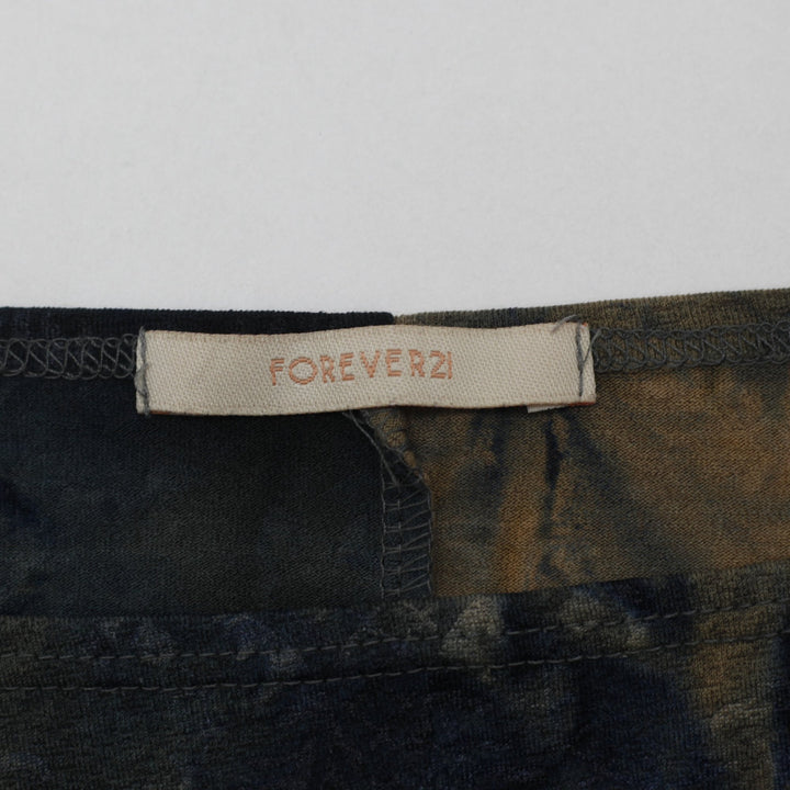 Y2K Ladies Forever 21 Acid Wash Bell Sleeve Beaded Fairycore Top Size