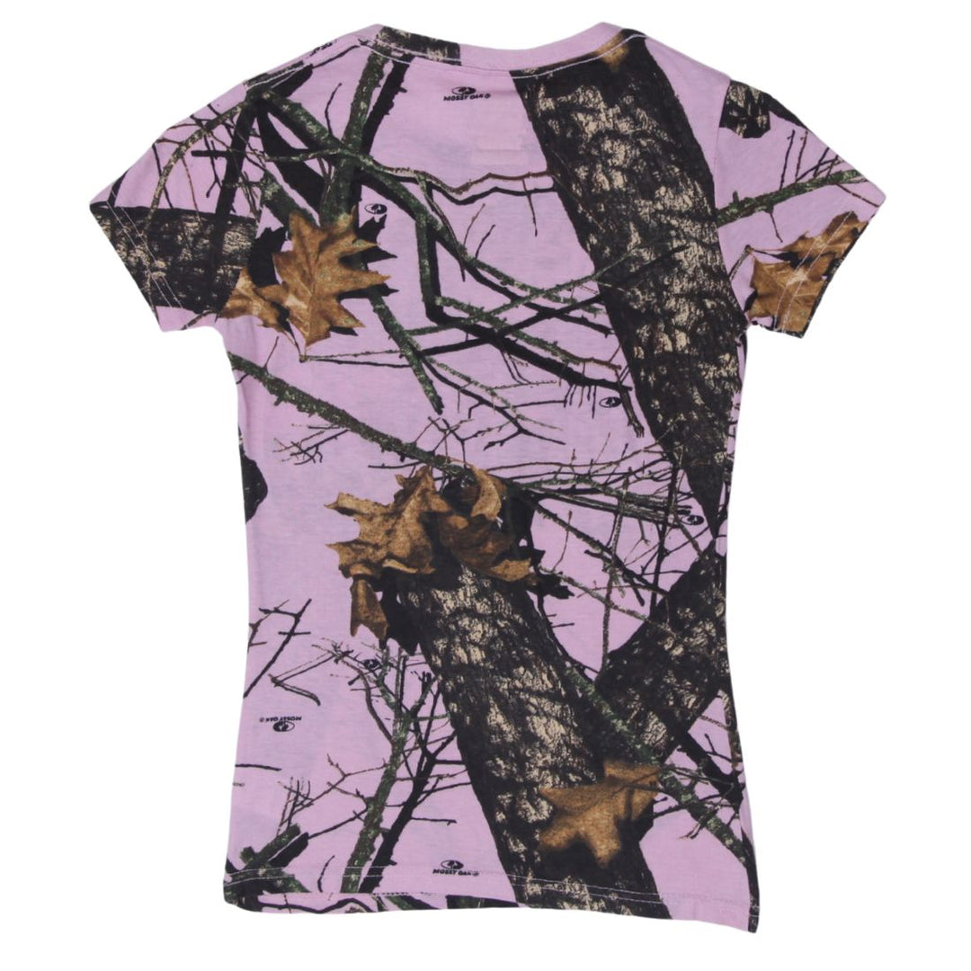 Ladies Mossy Oak Pink Camo Graphic Tee by Paramount Outdoors