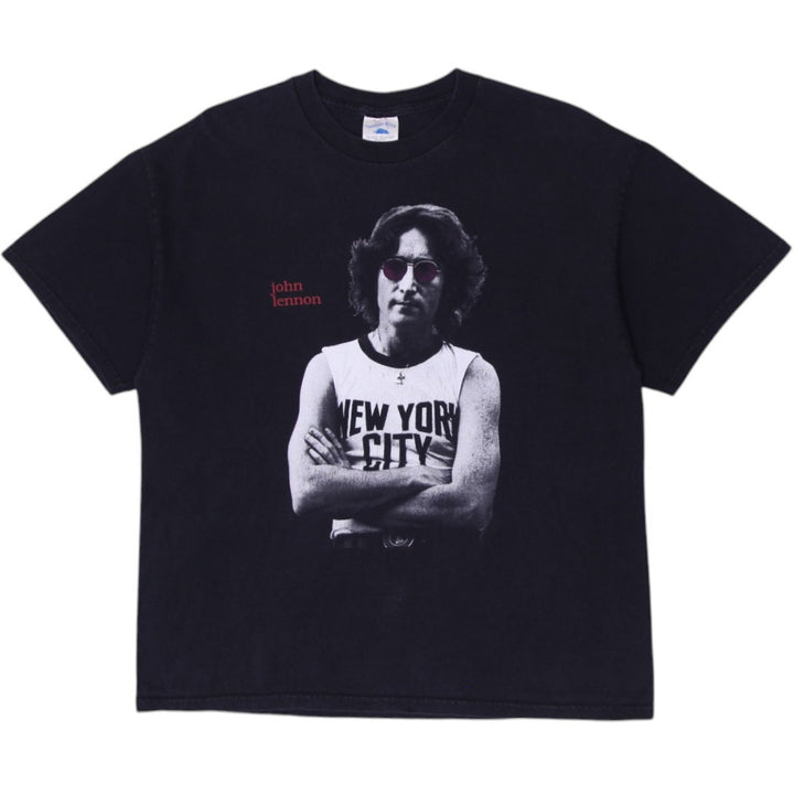 Vintage Tennessee River T-Shirt Black Graphic John Lennon