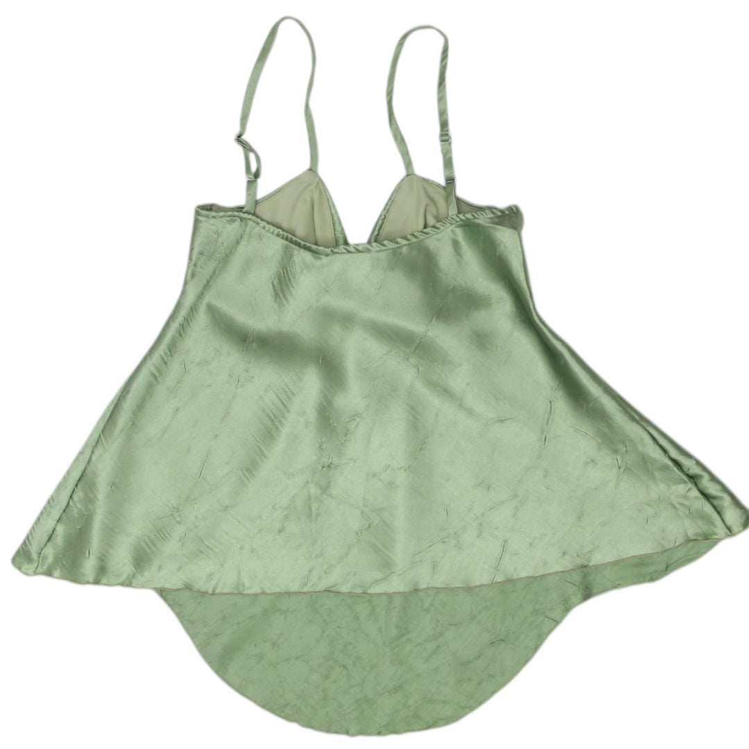 Y2K Ladies Satin Bow Detail Top Size M | Migration_Y2K Tops - Side View | Fashion Rerun