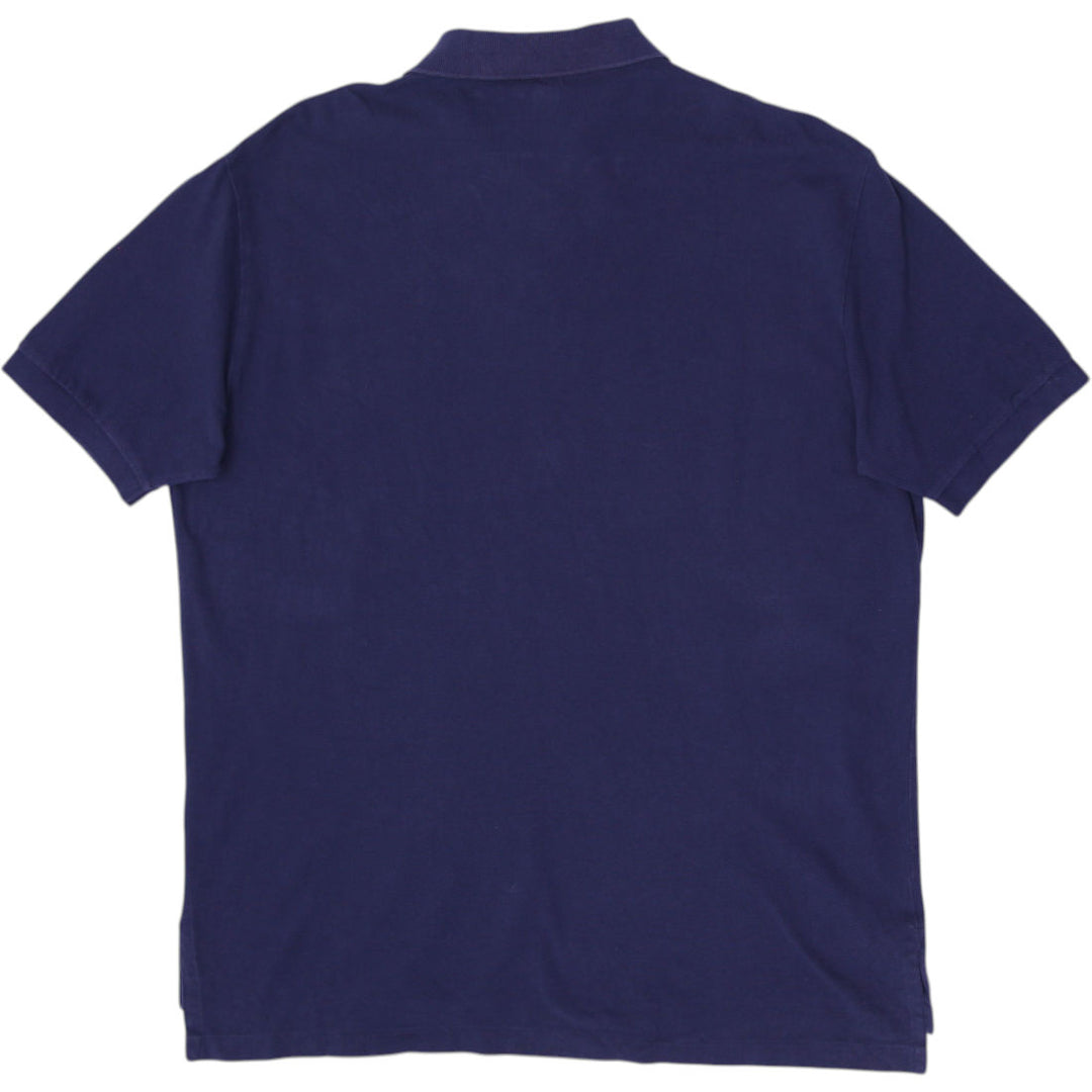 Mens Polo Ralph Lauren Polo Shirt Navy Blue Embroidered Cotton Casual Size XL