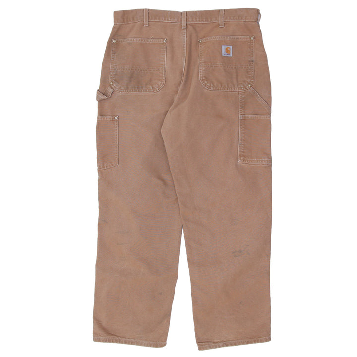 Mens B01 BRN Loose Original Fit Double Knee Carhartt Pants