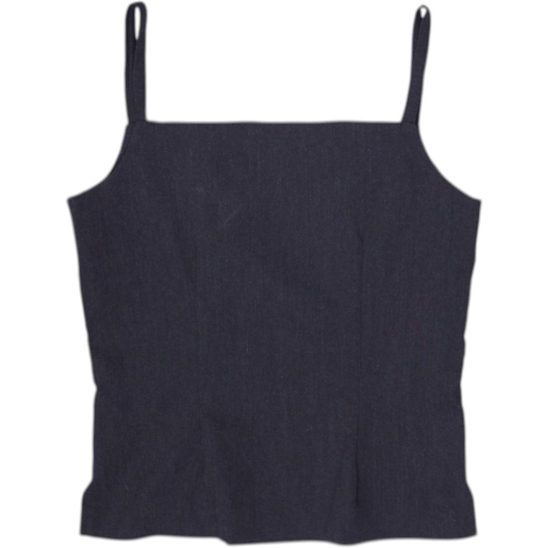 Y2K Ladies Le Chateau Square Neck Camisole Minimalist Tailored Tank Top