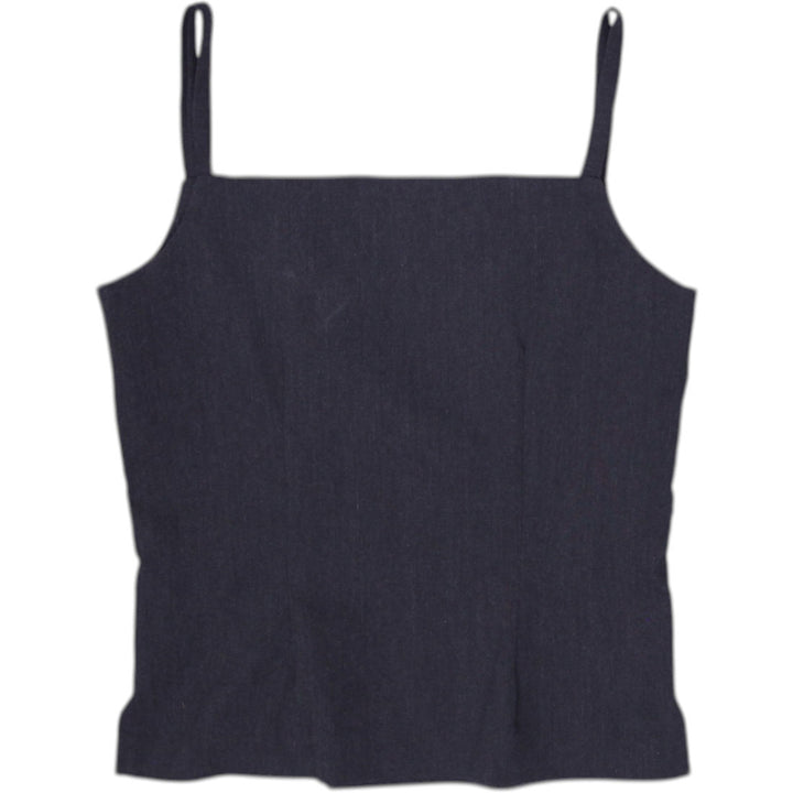 Y2K Ladies Le Chateau Square Neck Camisole Minimalist Tailored Tank Top
