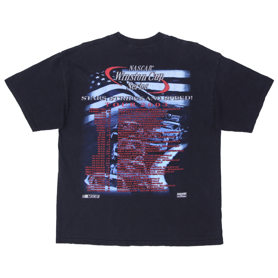 2003 Vintage Nascar  Winston Cup Series Tour T-Shirt M&O Knits XL