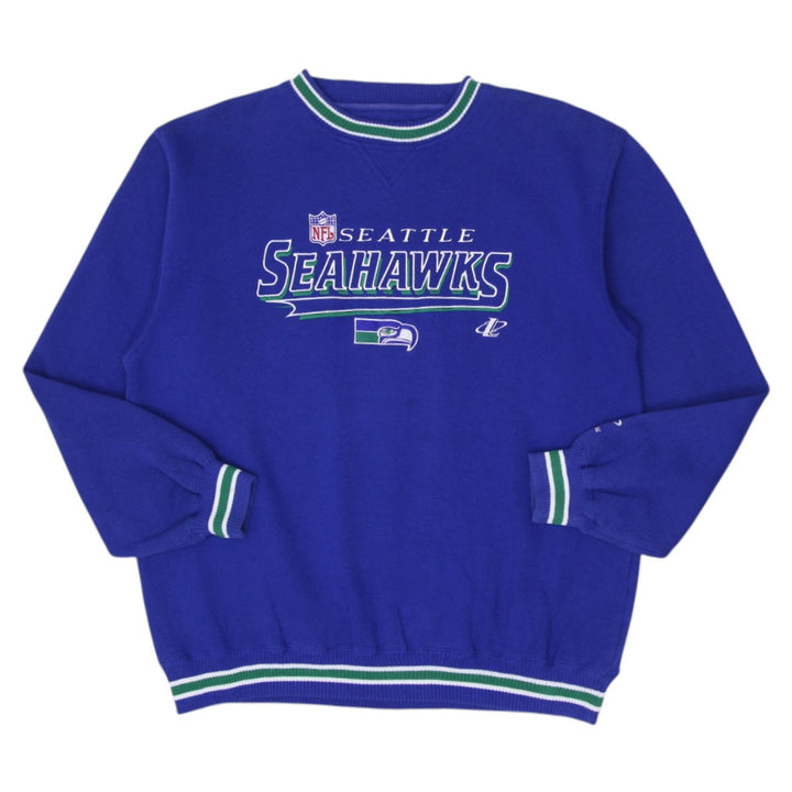Vintage Logo Athletic Pro Line Seattle Seahawks Pullover Sweater