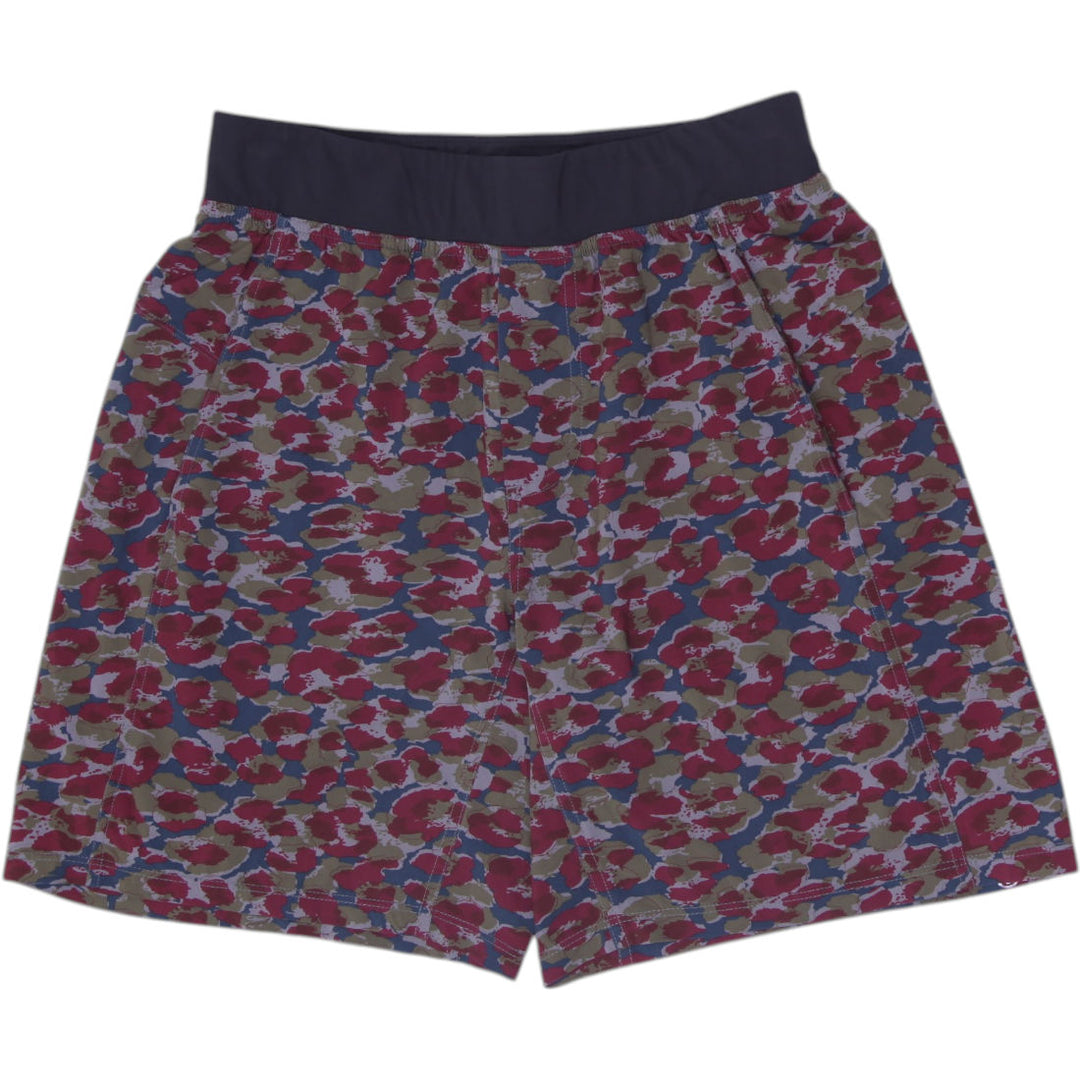 Mens Lululemonace Breaker Athletic Shorts Abstract Camo Print Size S