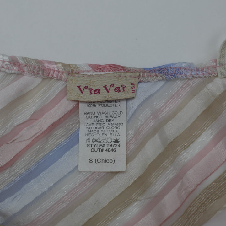 Y2K Striped Camisole Top Size S | Migration_Y2K Tops - Back View | Fashion Rerun