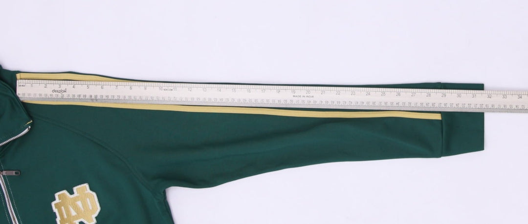 Vintage Adidas Notre Dame Fighting Irish Green Track Zipper Jacket Size M | Migration_Jackets - View 8 | Fashion Rerun