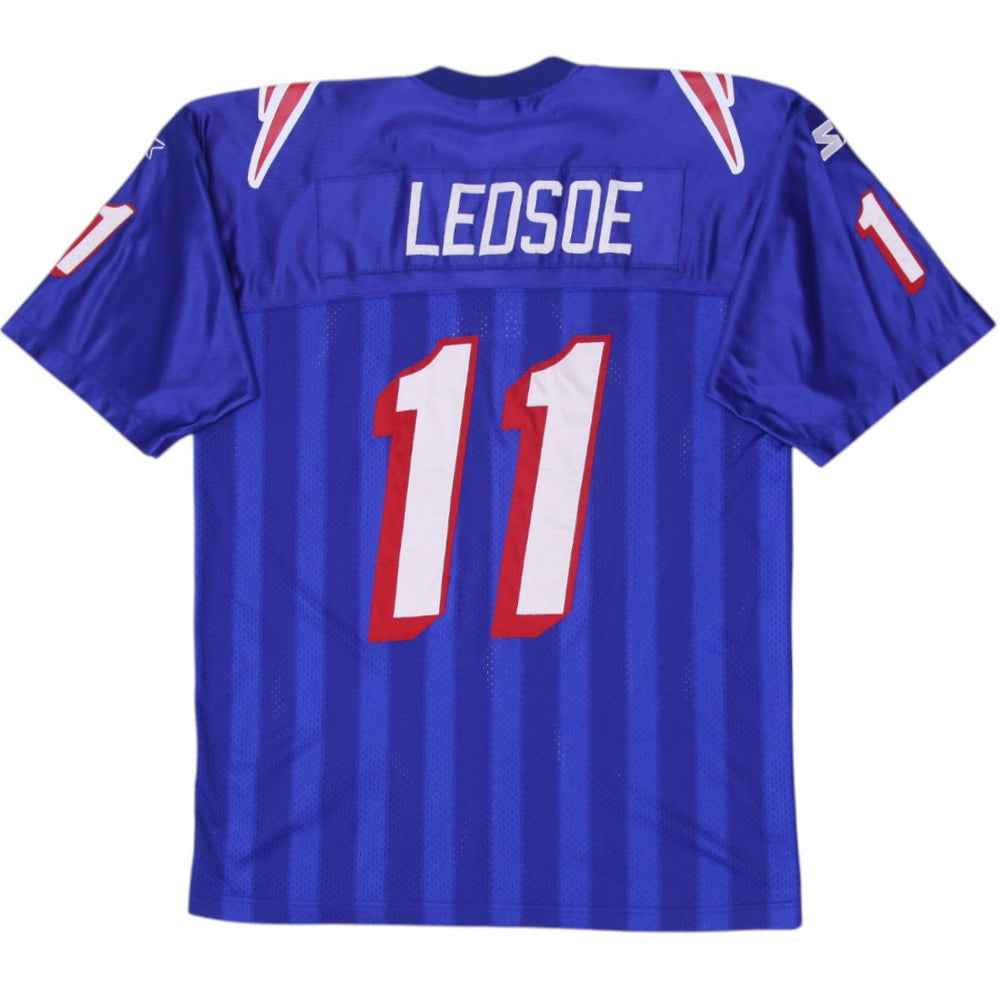 Vintage 90s New England Patriots Drew Bledsoe 11 Starter NFL Jersey Men's 52/XL | Migration_Jerseys - Side Vi | Fashion Rerun