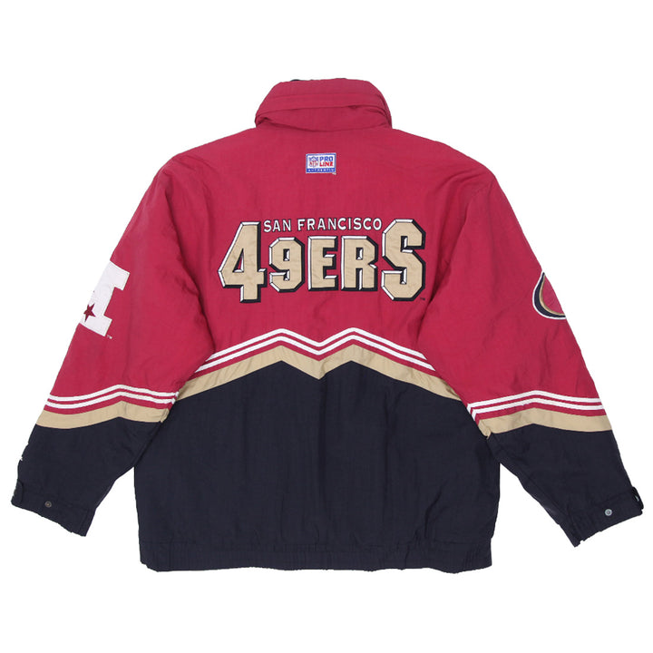 Vintage Logo Athletic NFL Pro Line San Francisco 49Ers Quilted Lined Jacket Size M - Fashion Rerun Vintage Migration_Jacket