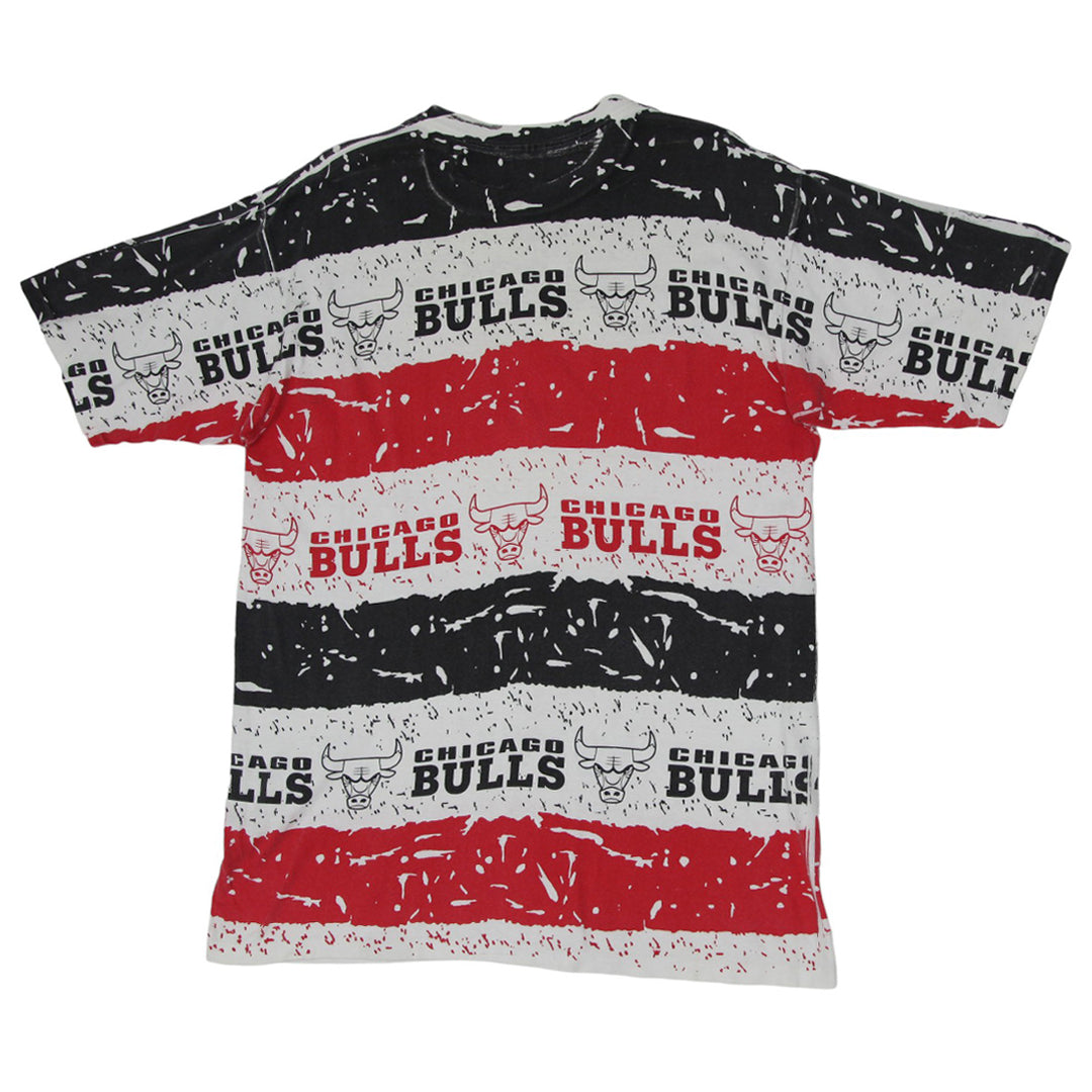 Vintage Chicago Bulls Vest AOP T-Shirt Single Stitch XL
