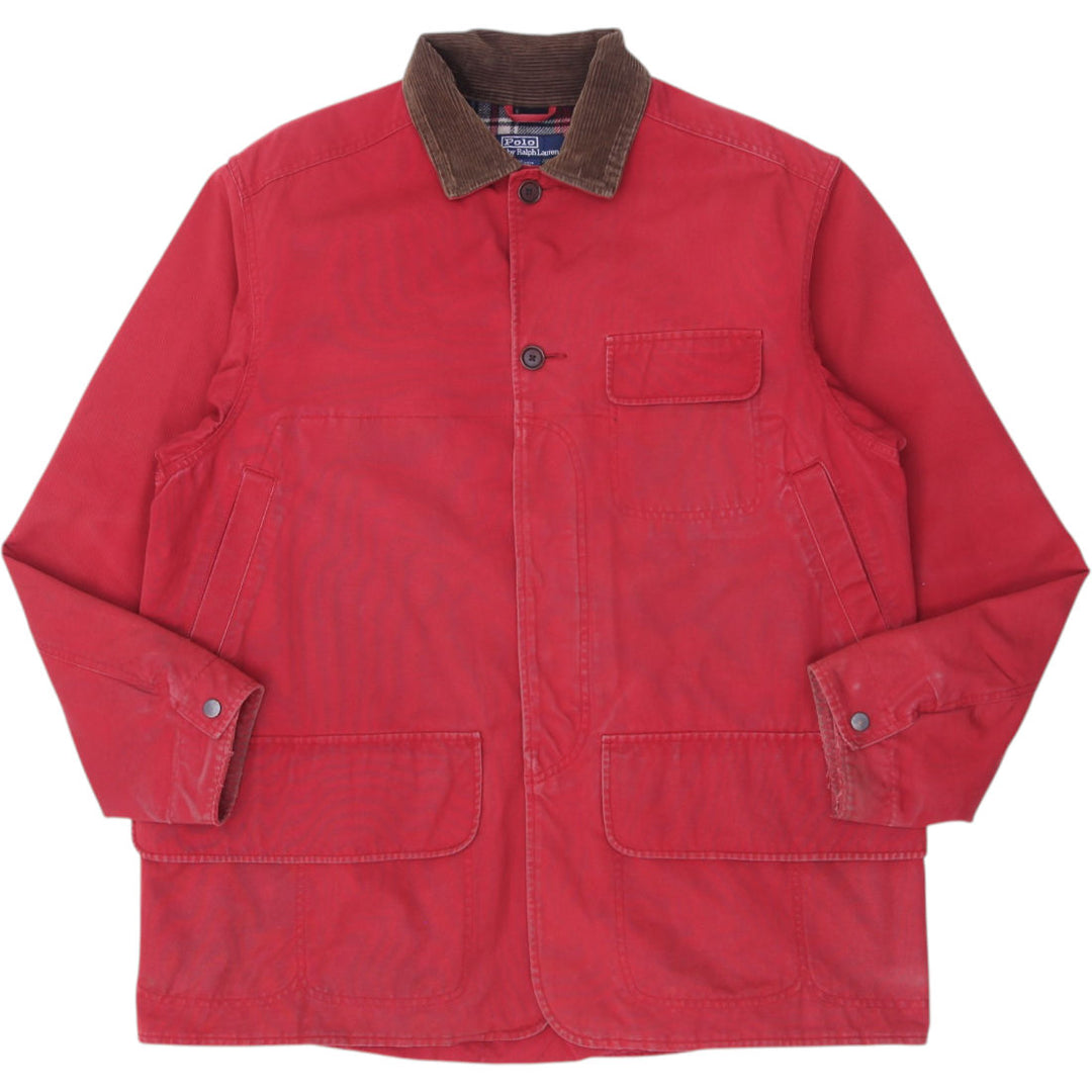 Vintage Mens Polo Ralph Lauren Jacket Red Corduroy Collar | Migration_Jackets | Fashion Rerun