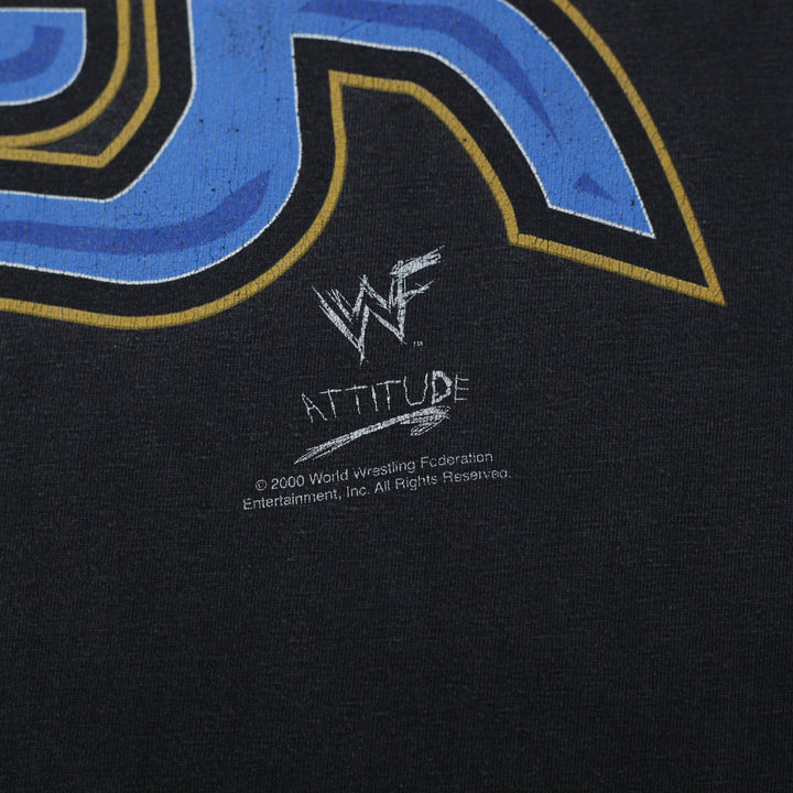Vintage Mens 1999 The Rock WWF Shirt Brahma Bull Graphic Wrestling T-Shirt