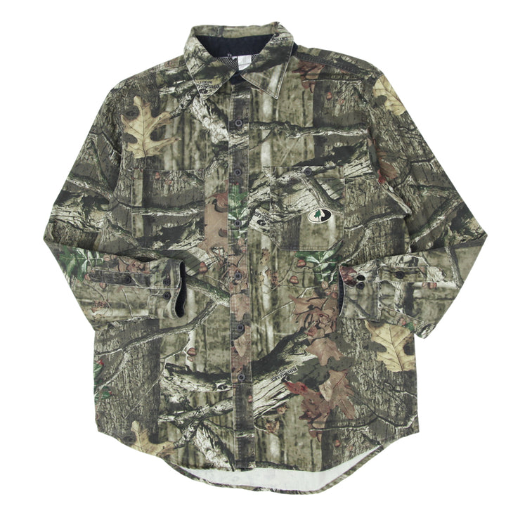 Mens Mossy Oak Realtree Long Sleeve Full Button Shirt