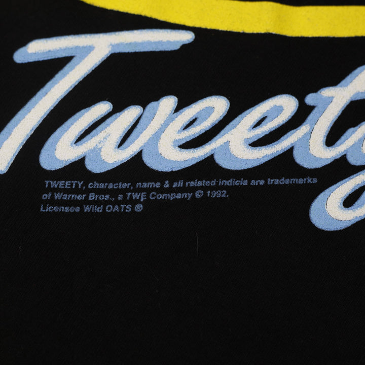 Vintage 1992 Looney Tunes Tweety Bird All Over Print T-Shirt Wild Oats Tag Large Single Stitch