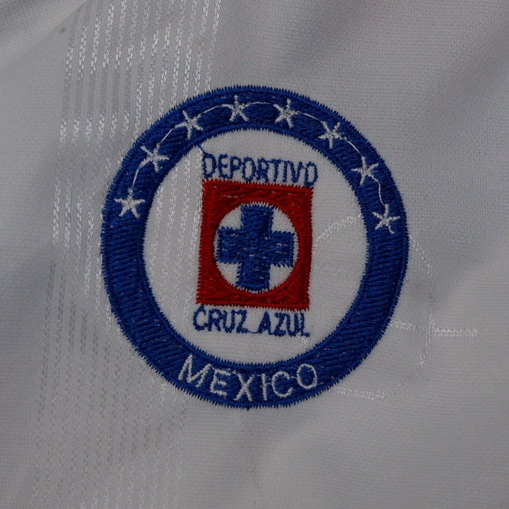 Vintage Cement Cruz Azul Soccer Jersey Pepsi Sports Mexico | Migration_Jerseys - Detail View | Fashion Rerun