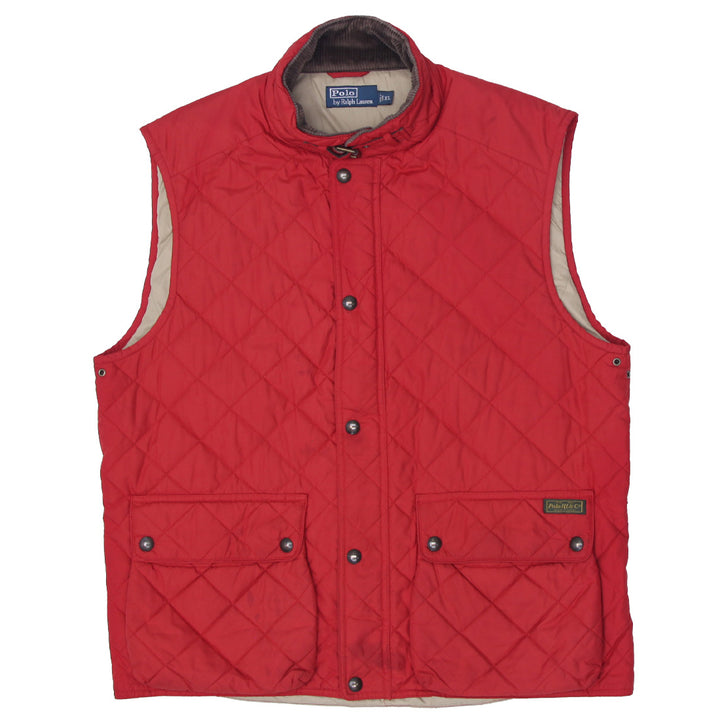 Vintage Polo Ralph Lauren Full Zip Button Down Quilted Vest Size XL - Fashion Rerun Vintage Migration_Jacket