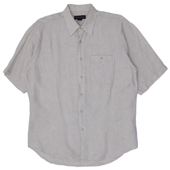 Mens Cotton Reel 100% Linen Short Sleeve Shirt
