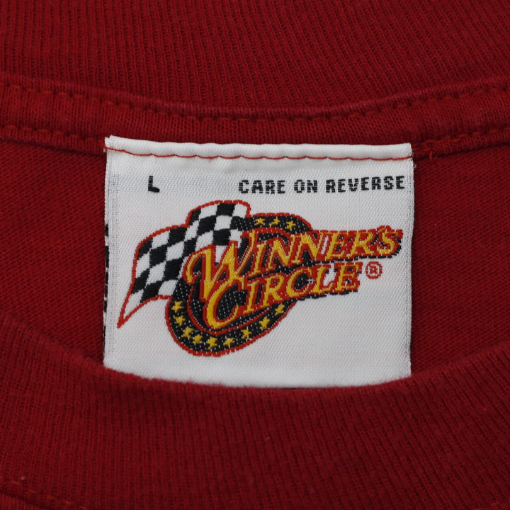 Vintage NASCAR Winner Circle Dale Earnhardt Jr 8 Budweiser T-Shirt Red Size L