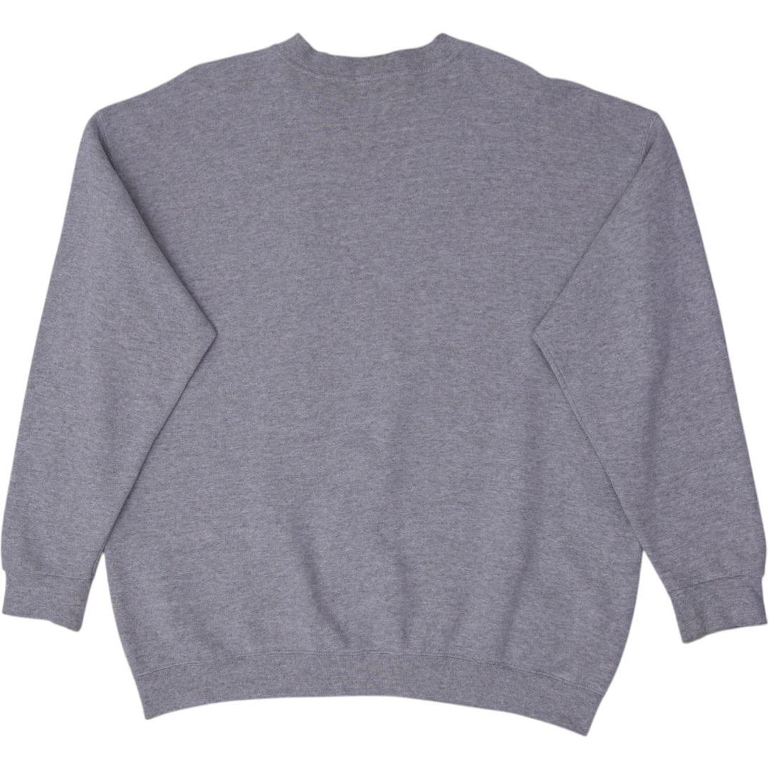 Vintage Mens Nike Sweatshirt Grey Swoosh Crewneck Logo | Migration_Sweatshirt - Side View | Fashion Rerun