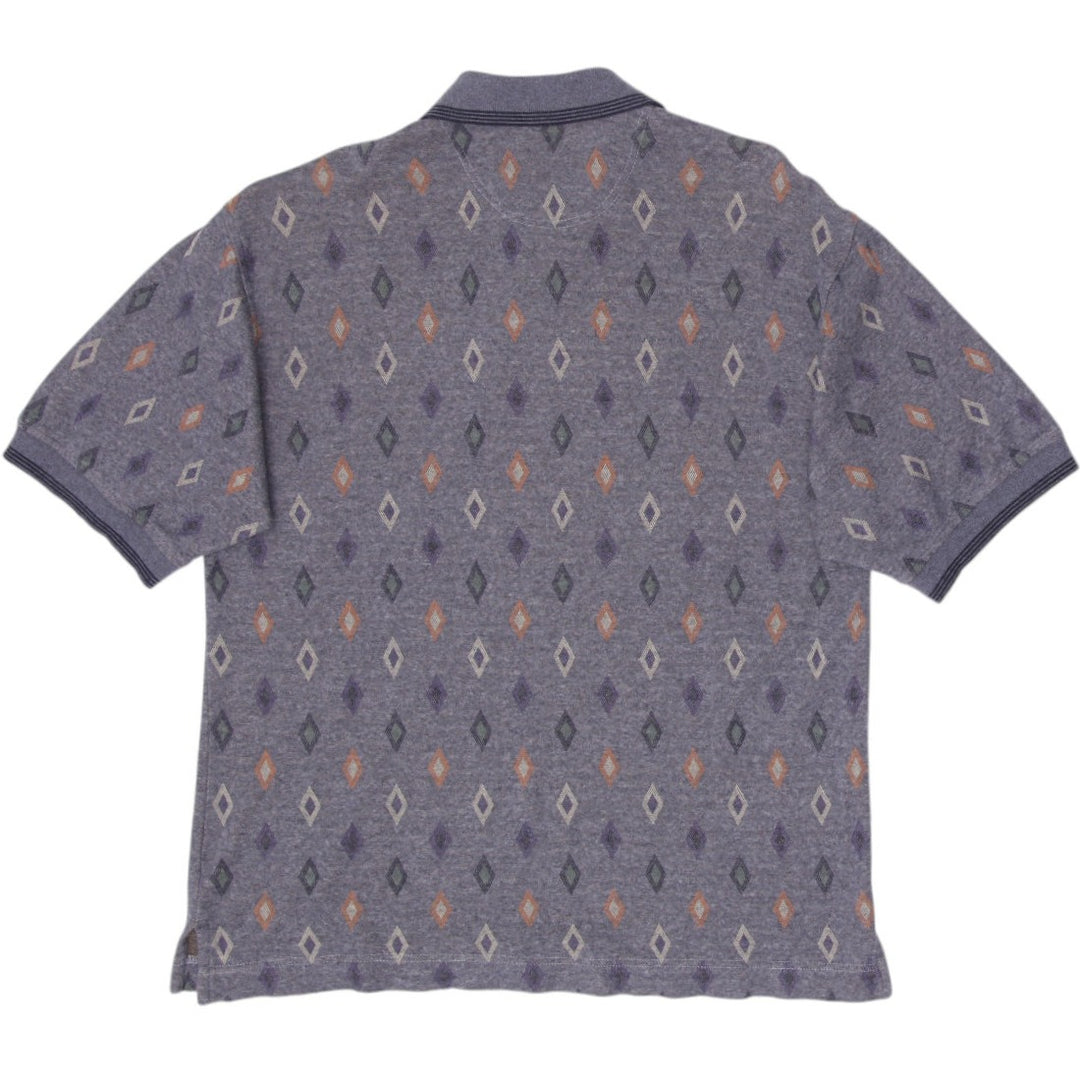Mens Dockers Diamond Pattern Golf Cotton Polo T-Shirt Size L