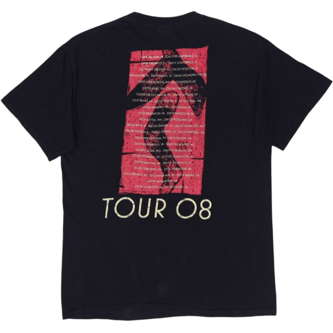 Mens Rush Snakes & Arrows Tour 2008 T-Shirt Black