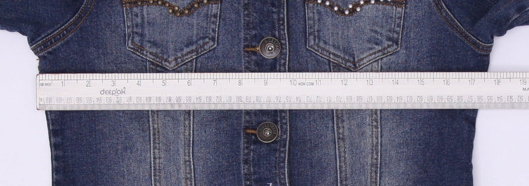 Y2K Side Street Studded Blue Denim Jacket Size M | Migration_Jackets - View 6 | Fashion Rerun