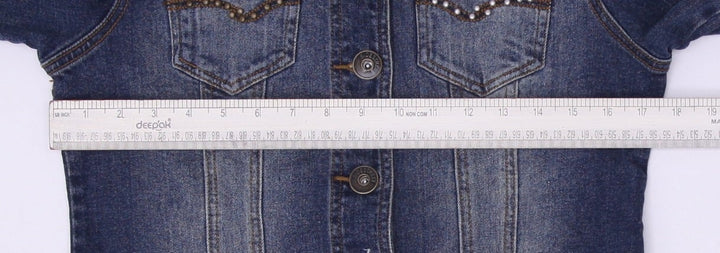 Y2K Side Street Studded Blue Denim Jacket Size M | Migration_Jackets - View 6 | Fashion Rerun
