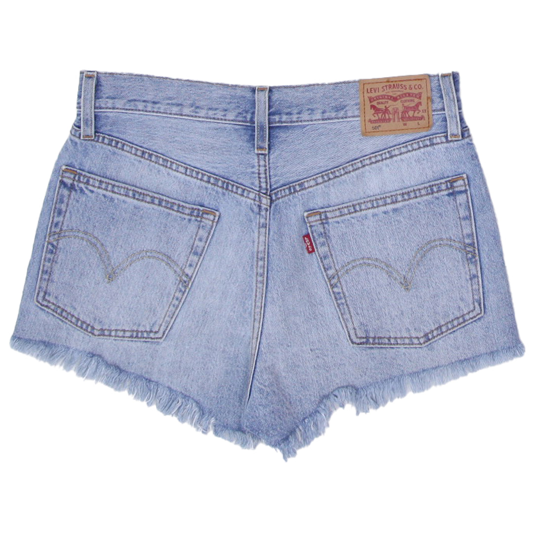 Ladies Levis 501 Button Fly Waterless Denim Shorts