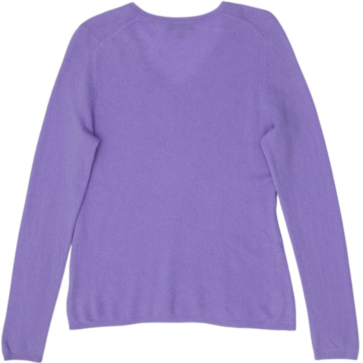 Ladies Charter Club Luxury 100% Cashmere V-Neck Sweater
