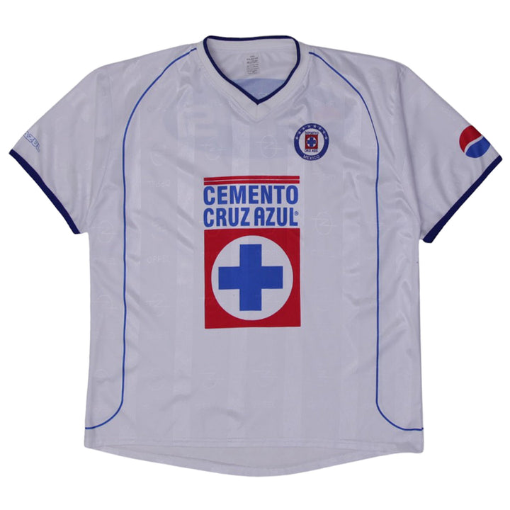Vintage Cement Cruz Azul Soccer Jersey Pepsi Sports Mexico | Migration_Jerseys | Fashion Rerun