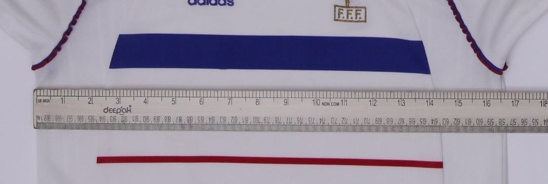 Vintage 1999-2000 Boys France Away Soccer Jersey Size 10 | Migration_Jerseys - View 17 | Fashion Rerun